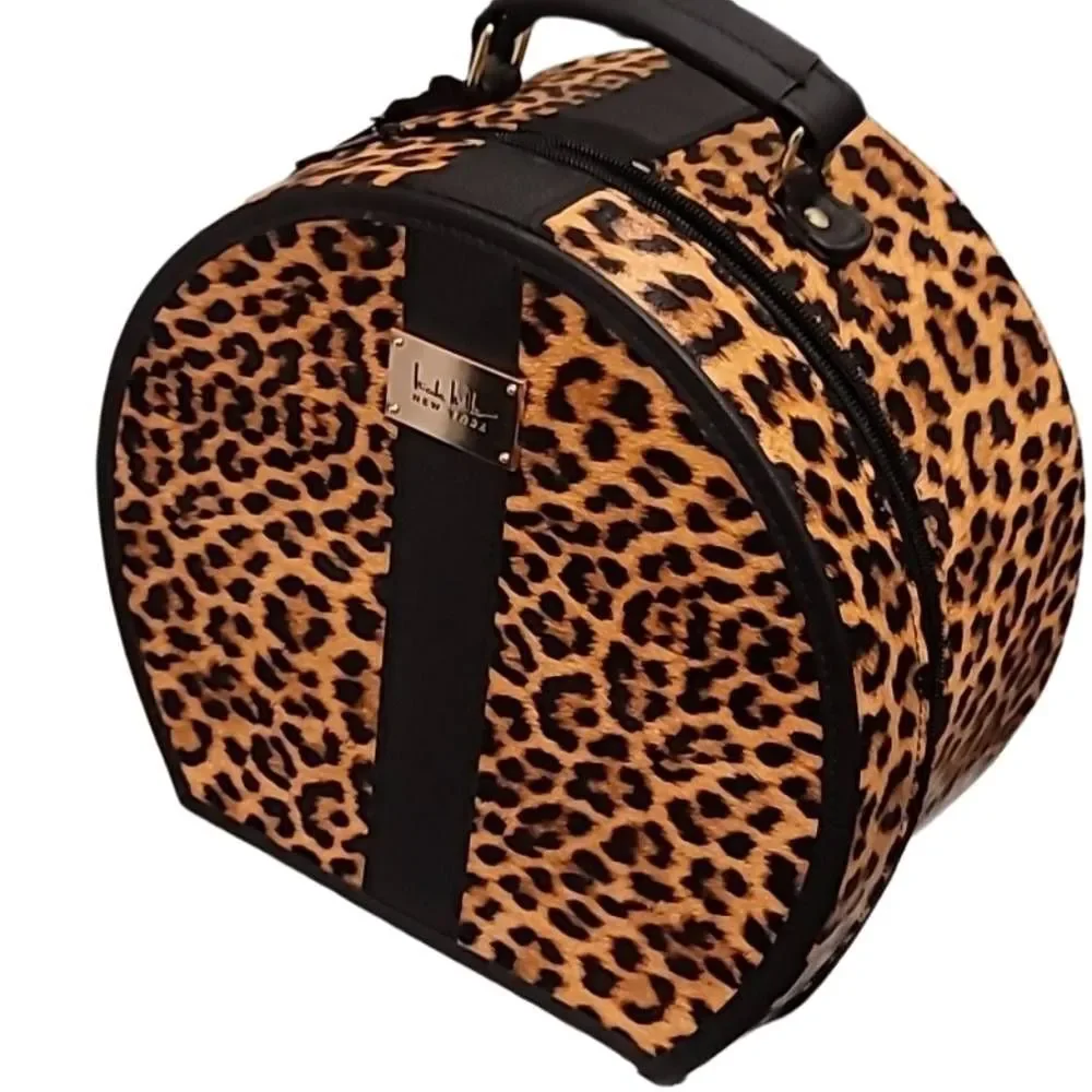 Nicole Miller‎ Tortoise Hard Shell Cosmetic Travel Case